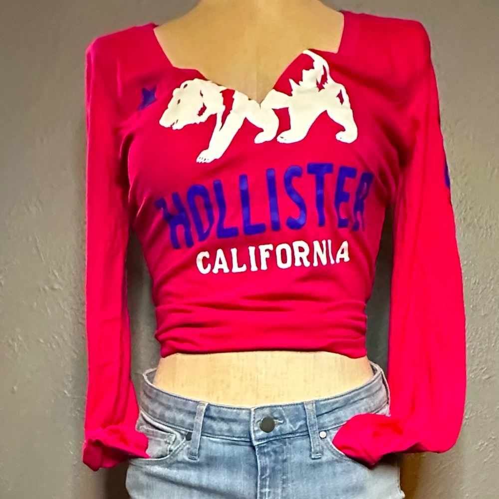 Hollister Deep V Neck Long-sleeve NWT